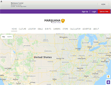 Tablet Screenshot of marijuanacentral.com